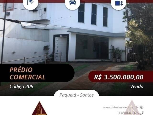 #208 - Prédio comercial para Venda em Santos - SP - 1